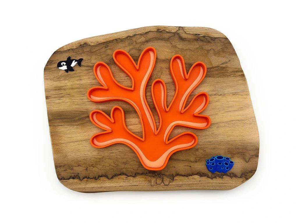 Eco smyslový tác korál oranžový