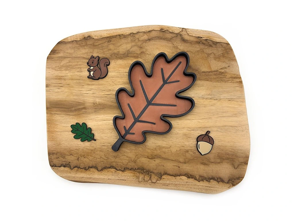 Eco smyslový tác Dubový list