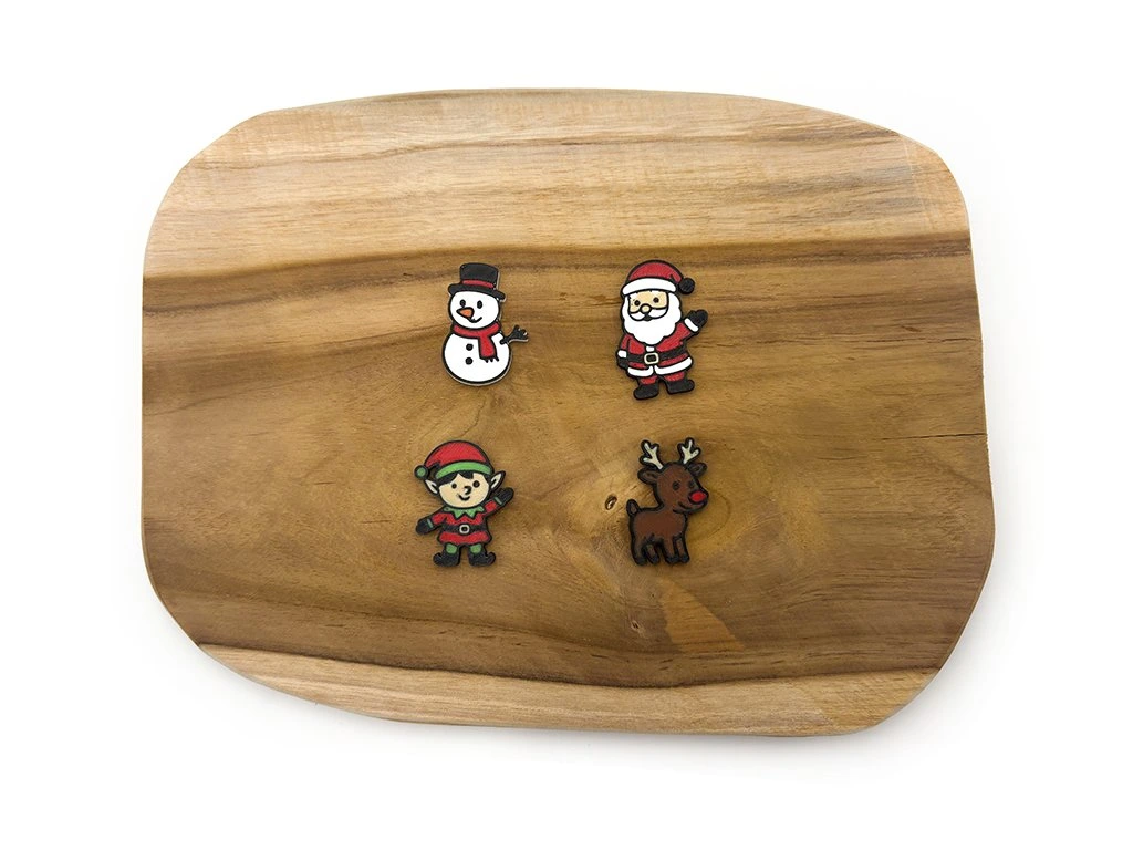 Miniatury Santa a pomocníci